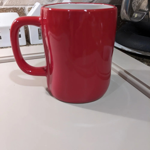 Rae Dunn free form 16oz stoneware "Cup Of Cheer" oversized Artisan Christmas Mug - Picture 2 of 4